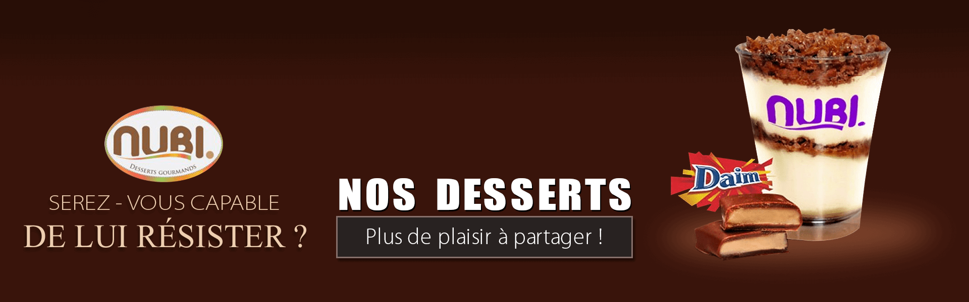 desserts à  Verberie